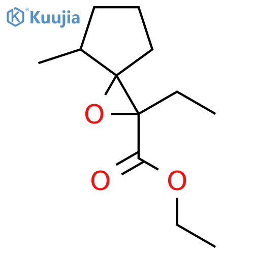 Ethyl 2-ethyl-4-methyl-1-oxaspiro[2.4]heptane-2-carboxylate structure