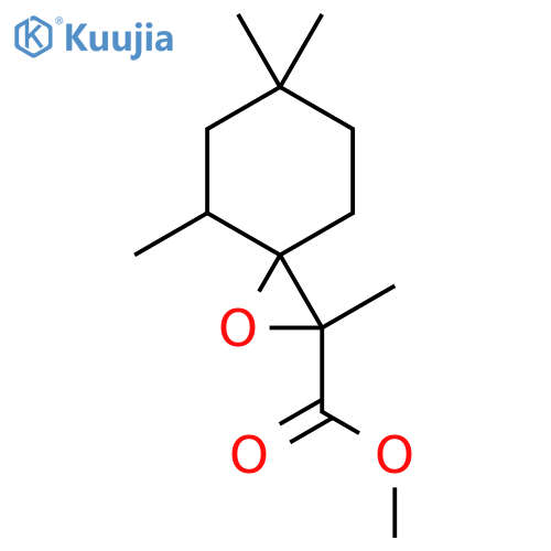 Methyl 2,4,6,6-tetramethyl-1-oxaspiro[2.5]octane-2-carboxylate structure
