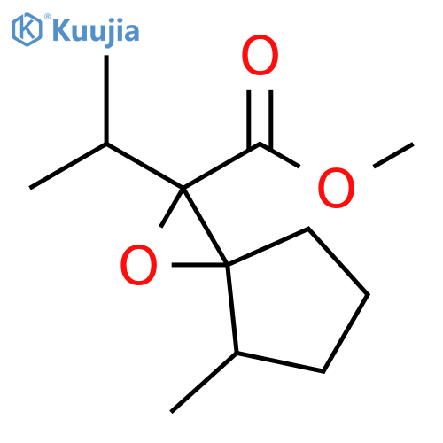 Methyl 4-methyl-2-propan-2-yl-1-oxaspiro[2.4]heptane-2-carboxylate structure