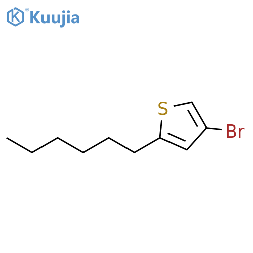4-Bromo-2-hexylthiophene structure
