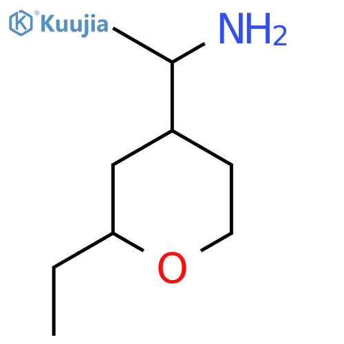 1-(2-Ethyltetrahydro-2h-pyran-4-yl)ethan-1-amine structure