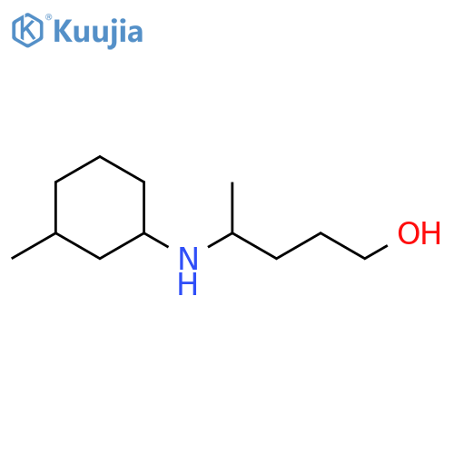 4-(3-methylcyclohexyl)aminopentan-1-ol structure