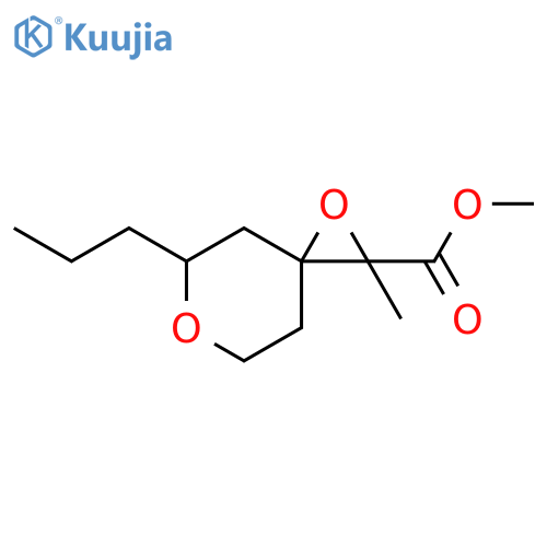1,6-Dioxaspiro[2.5]octane-2-carboxylic acid, 2-methyl-5-propyl-, methyl ester structure