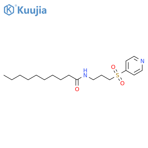 Decanamide, N-[3-(4-pyridinylsulfonyl)propyl]- structure