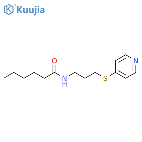Hexanamide, N-[3-(4-pyridinylthio)propyl]- structure
