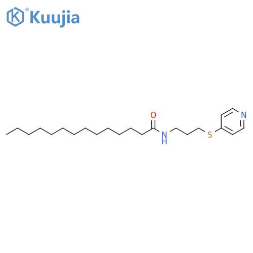 Tetradecanamide, N-[3-(4-pyridinylthio)propyl]- structure