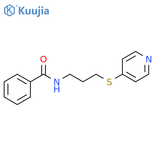 Benzamide, N-[3-(4-pyridinylthio)propyl]- structure