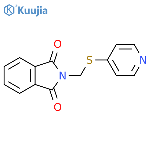 1H-Isoindole-1,3(2H)-dione, 2-[(4-pyridinylthio)methyl]- structure