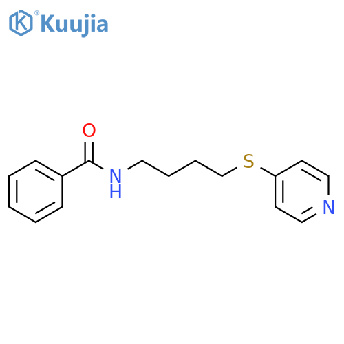 Benzamide, N-[4-(4-pyridinylthio)butyl]- structure