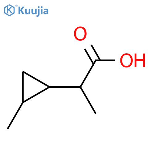 2-(2-methylcyclopropyl)propanoic acid structure