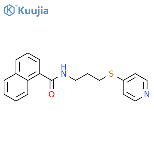 1-Naphthalenecarboxamide, N-[3-(4-pyridinylthio)propyl]- structure