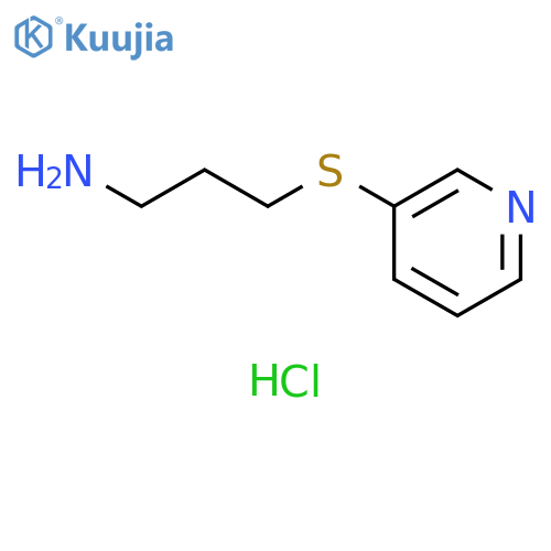 1-Propanamine, 3-(3-pyridinylthio)-, hydrochloride (1:2) structure