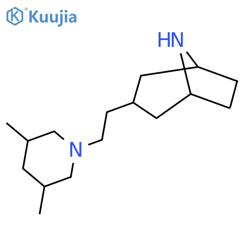 3-[2-(3,5-Dimethylpiperidin-1-yl)ethyl]-8-azabicyclo[3.2.1]octane structure