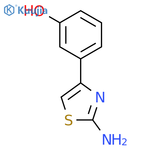 3-(2-amino-1,3-thiazol-4-yl)phenol hydrochloride structure