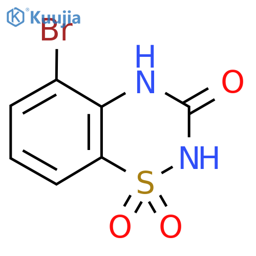 5-bromo-1,1-dioxo-4H-1λ⁶,2,4-benzothiadiazin-3-one structure