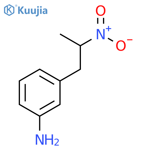 Benzenamine, 3-(2-nitropropyl)- structure