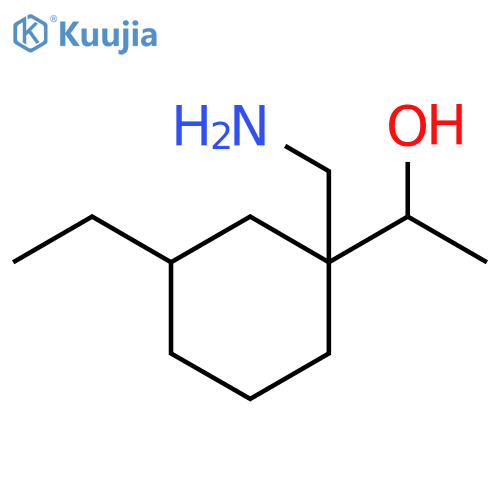 Cyclohexanemethanol, 1-(aminomethyl)-3-ethyl-α-methyl- structure