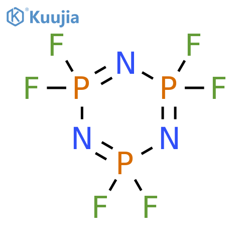 Hexafluorocyclotriphosphazene structure