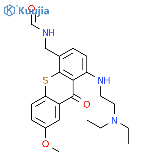 Formamide,N-[[1-[[2-(diethylamino)ethyl]amino]-7-methoxy-9-oxo-9H-thioxanthen-4-yl]methyl]- structure