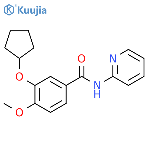 Benzamide, 3-(cyclopentyloxy)-4-methoxy-N-2-pyridinyl- structure