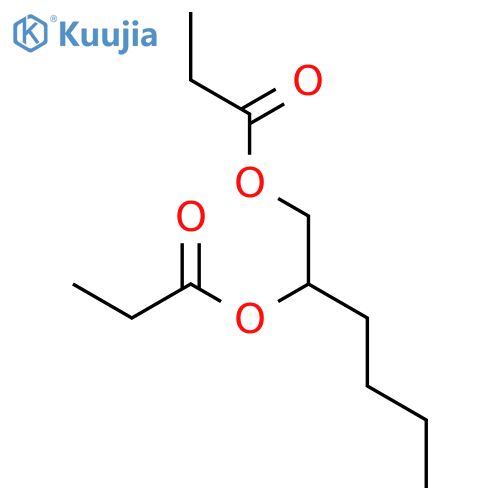 1,2-Hexanediol,1,2-dipropanoate structure