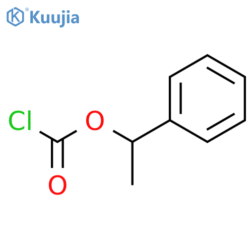 Carbonochloridic acid, 1-phenylethyl ester structure
