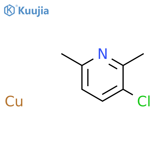 Copper, chloro(2,6-dimethylpyridine)- structure