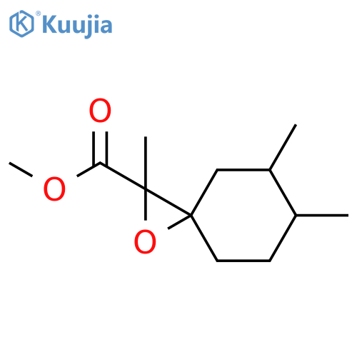 1-Oxaspiro[2.5]octane-2-carboxylic acid, 2,5,6-trimethyl-, methyl ester structure
