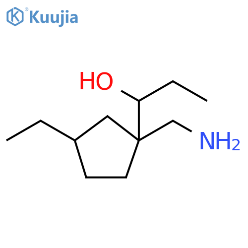 Cyclopentanemethanol, 1-(aminomethyl)-α,3-diethyl- structure