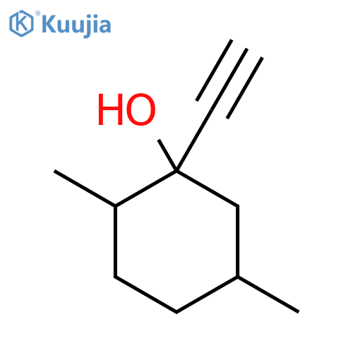 1-Ethynyl-2,5-dimethylcyclohexan-1-ol structure
