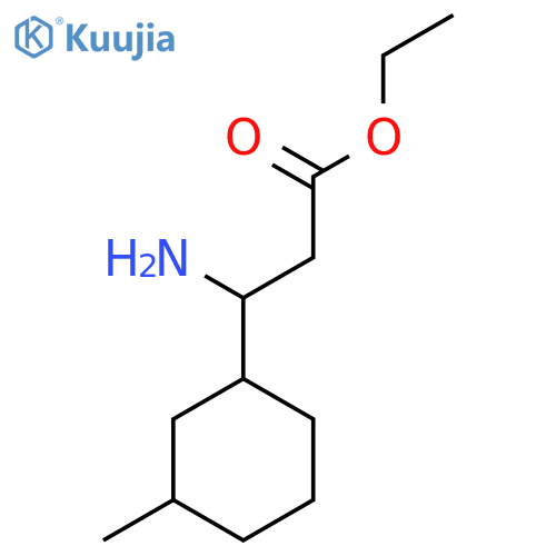 Ethyl 3-amino-3-(3-methylcyclohexyl)propanoate structure