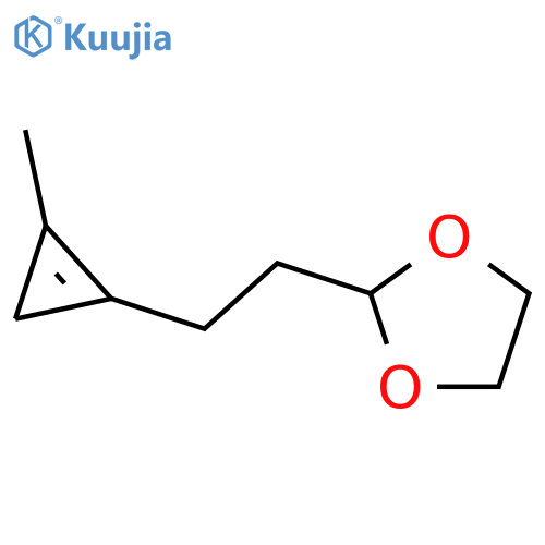 1,3-Dioxolane, 2-[2-(2-methyl-1-cyclopropen-1-yl)ethyl]- structure