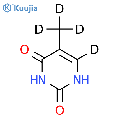 Thymine-alpha,alpha,alpha,6-d4 structure