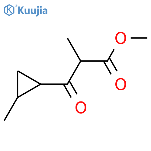 methyl 2-methyl-3-(2-methylcyclopropyl)-3-oxopropanoate structure