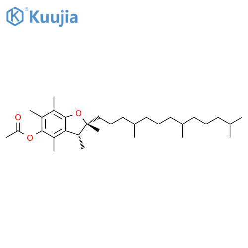 5-Benzofuranol, 2,3-dihydro-2,3,4,6,7-pentamethyl-2-(4,8,12-trimethyltridecyl)-, 5-acetate, (2R,3R)-rel- structure