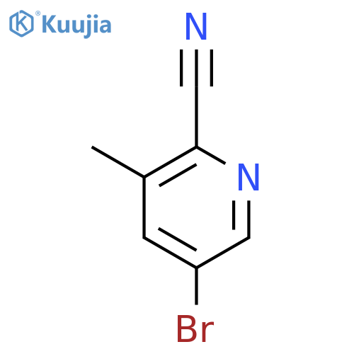 5-bromo-3-methylpyridine-2-carbonitrile structure