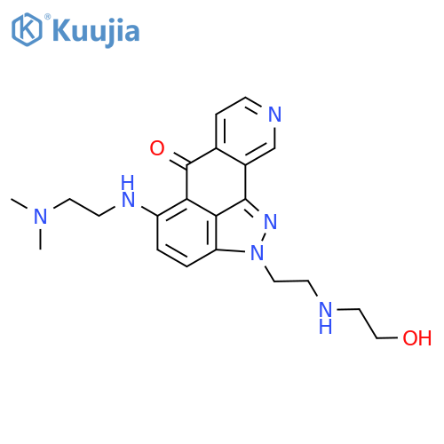 Indazolo[4,3-gh]isoquinolin-6(2H)-one,5-[[2-(dimethylamino)ethyl]amino]-2-[2-[(2-hydroxyethyl)amino]ethyl]- structure