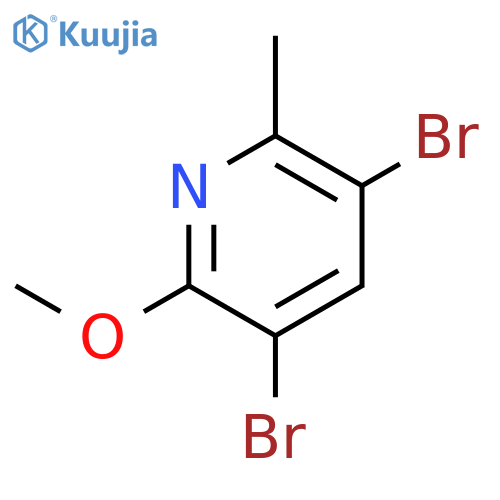3,5-Dibromo-2-methoxy-6-methylpyridine structure