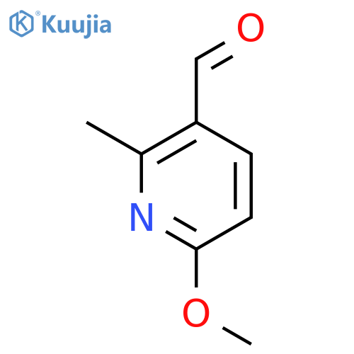6-Methoxy-2-methyl-3-pyridinecarboxaldehyde structure
