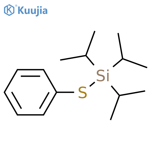 Silane, tris(1-methylethyl)(phenylthio)- structure