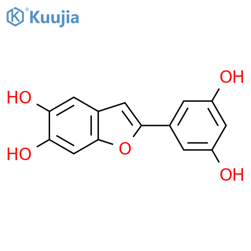 5,6-Benzofurandiol, 2-(3,5-dihydroxyphenyl)- structure
