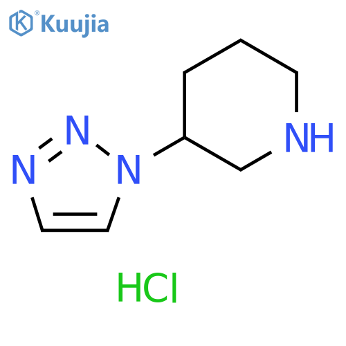 3-(1H-1,2,3-triazol-1-yl)piperidine hydrochloride structure