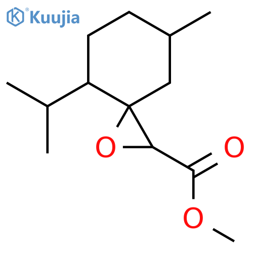 Methyl 7-methyl-4-propan-2-yl-1-oxaspiro[2.5]octane-2-carboxylate structure