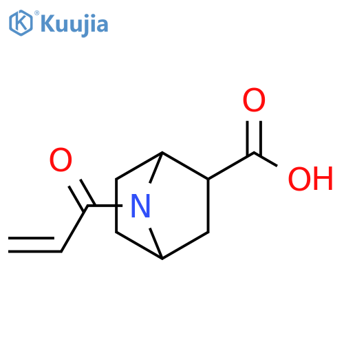 7-(prop-2-enoyl)-7-azabicyclo2.2.1heptane-2-carboxylic acid structure