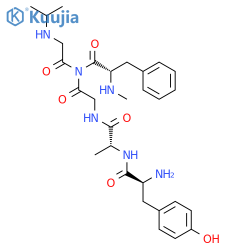 Glycinamide,L-tyrosyl-D-alanylglycyl-N-methyl-L-phenylalanyl-N-(1-methylethyl)- (9CI) structure