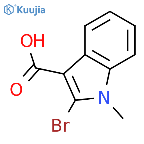 2-bromo-1-methyl-1H-indole-3-carboxylic acid structure