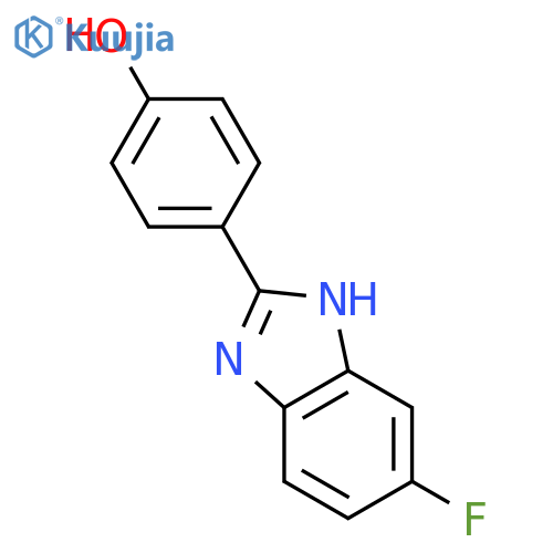 4-(6-fluoro-1H-benzimidazol-2-yl)phenol structure