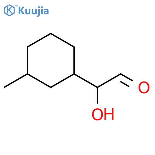 Cyclohexaneacetaldehyde, α-hydroxy-3-methyl- structure
