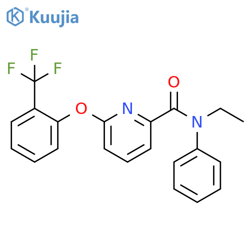 2-Pyridinecarboxamide,N-ethyl-N-phenyl-6-[2-(trifluoromethyl)phenoxy]- structure