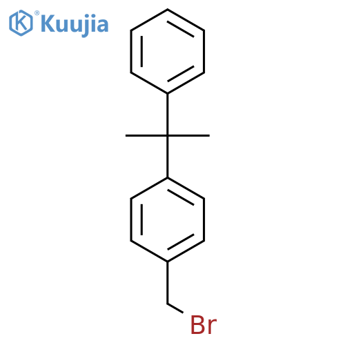 Benzene, 1-(bromomethyl)-4-(1-methyl-1-phenylethyl)- structure
